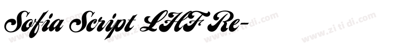 Sofia Script LHF Re字体转换